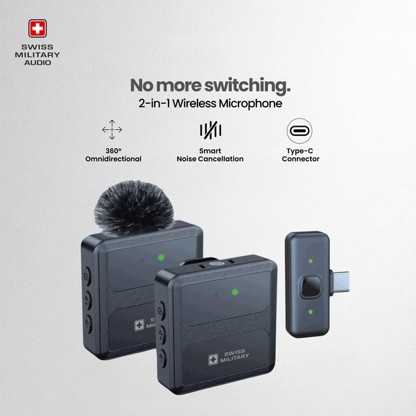 UNPLUG Wireless Microphone for Mobile & Laptop — Plug & Play Vlogging Mic with Noise Cancellation