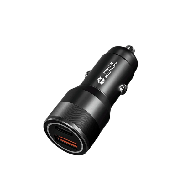 ZAP 65+ 65W Car Charger — Dual Port USB-C & USB-A Fast Charging with Type-C Cable Included
