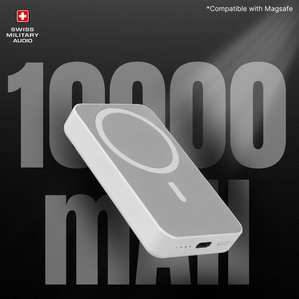 MAGDEE 10000mAh Magnetic Wireless Power Bank — MagSafe Compatible with 20W Type-C Fast Charge