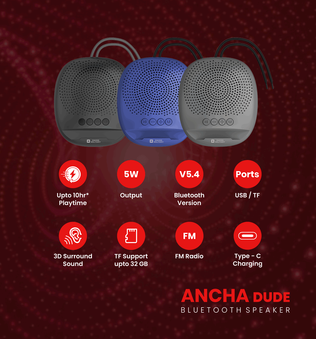SM BT SPEAKER - ANCHA DUDE