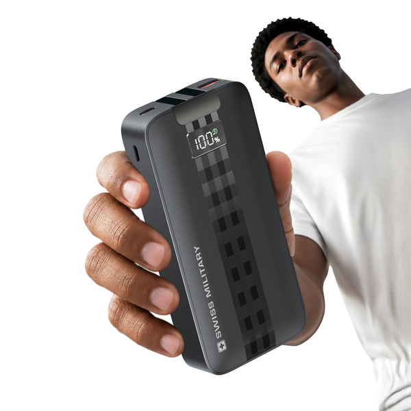 Electra 20K Pro S 20000mAh Power Bank — 22.5W Fast Charge with Built-in Type-C & Lightning Cables