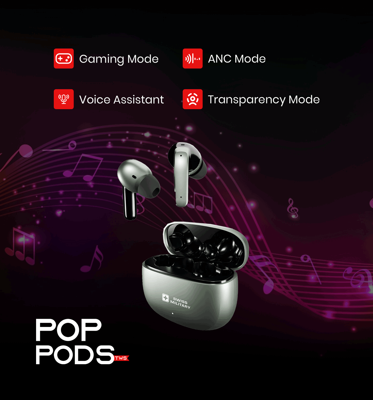 SWISS EARBUDS POP PODS