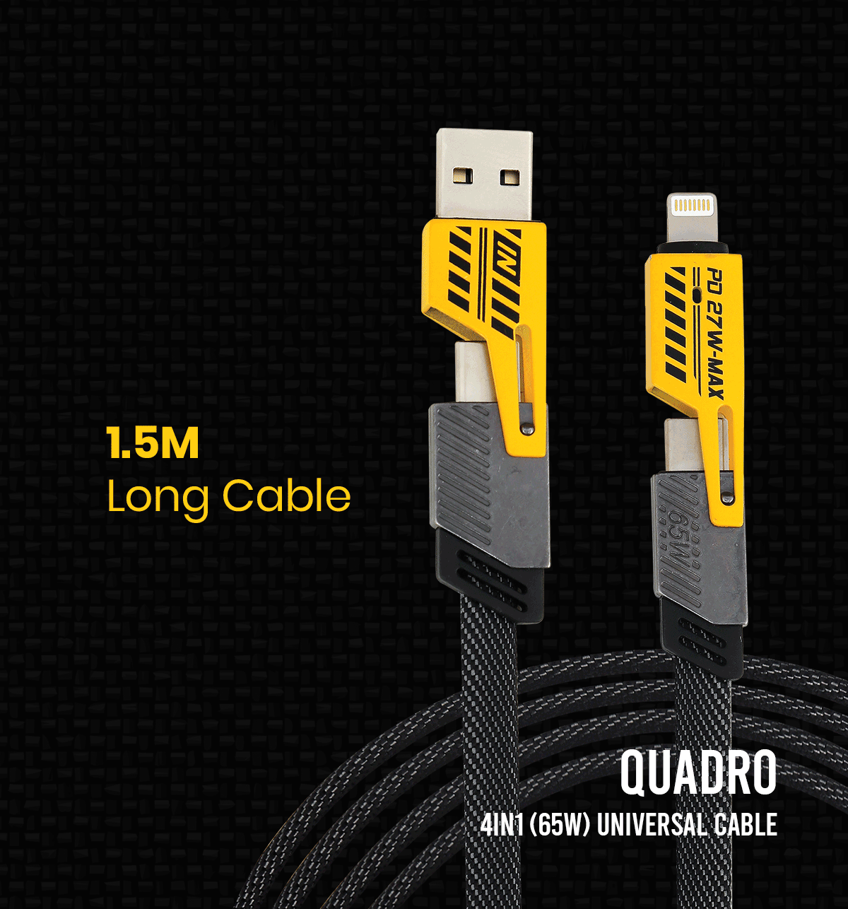 SWISS CABLE - QUADRO 4IN1 1.5MTR