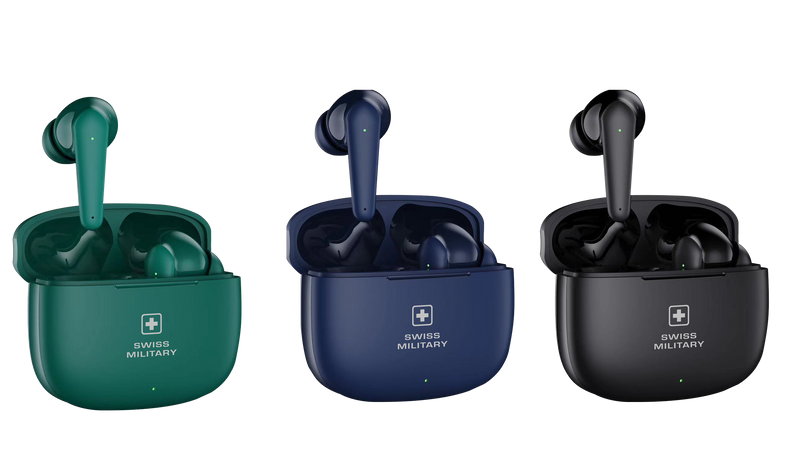 Swiss Military X Pods Bluetooth Earbuds With 16 Hours Playtime