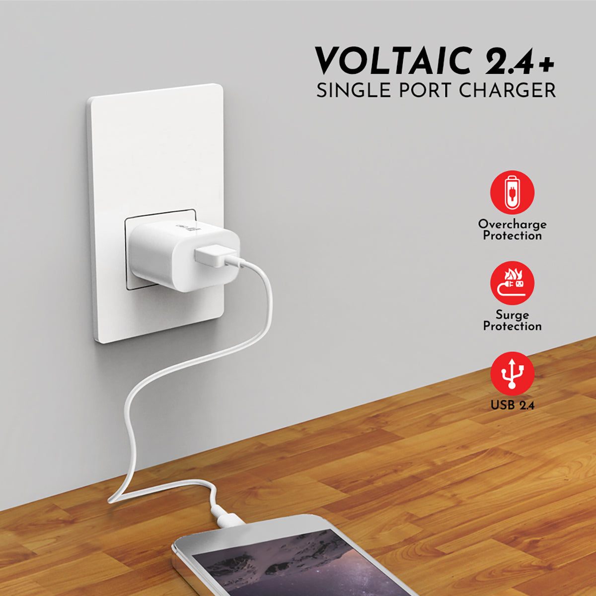 SWISS CHARGER - Voltaic 2.4+ With C Type Cable