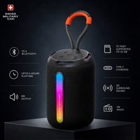WIGGLY PRO 8W Bluetooth Speaker — TWS, RGB Lights & FM Radio
