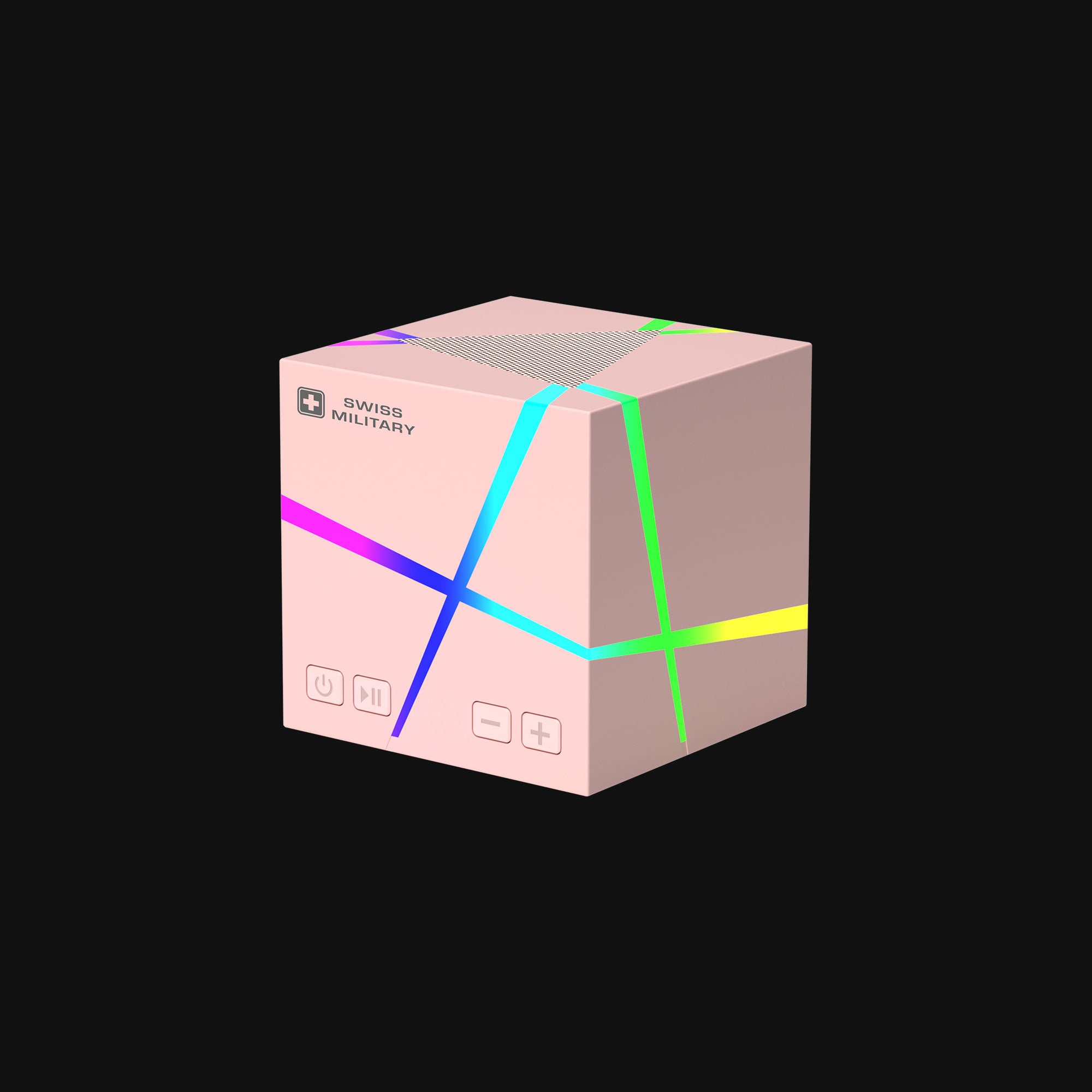 Ancha Cube Bluetooth Speaker — 6W, RGB Lighting, 3 Colors