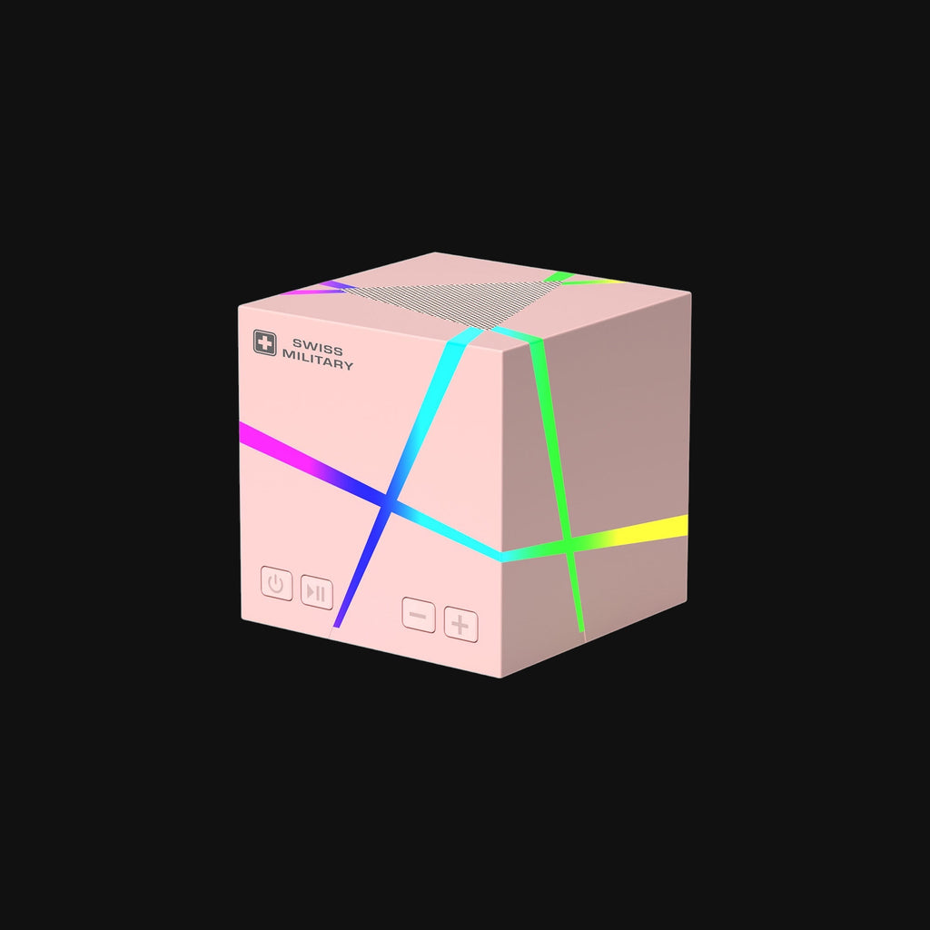 Ancha Cube Bluetooth Speaker — 6W, RGB Lighting, 3 Colors