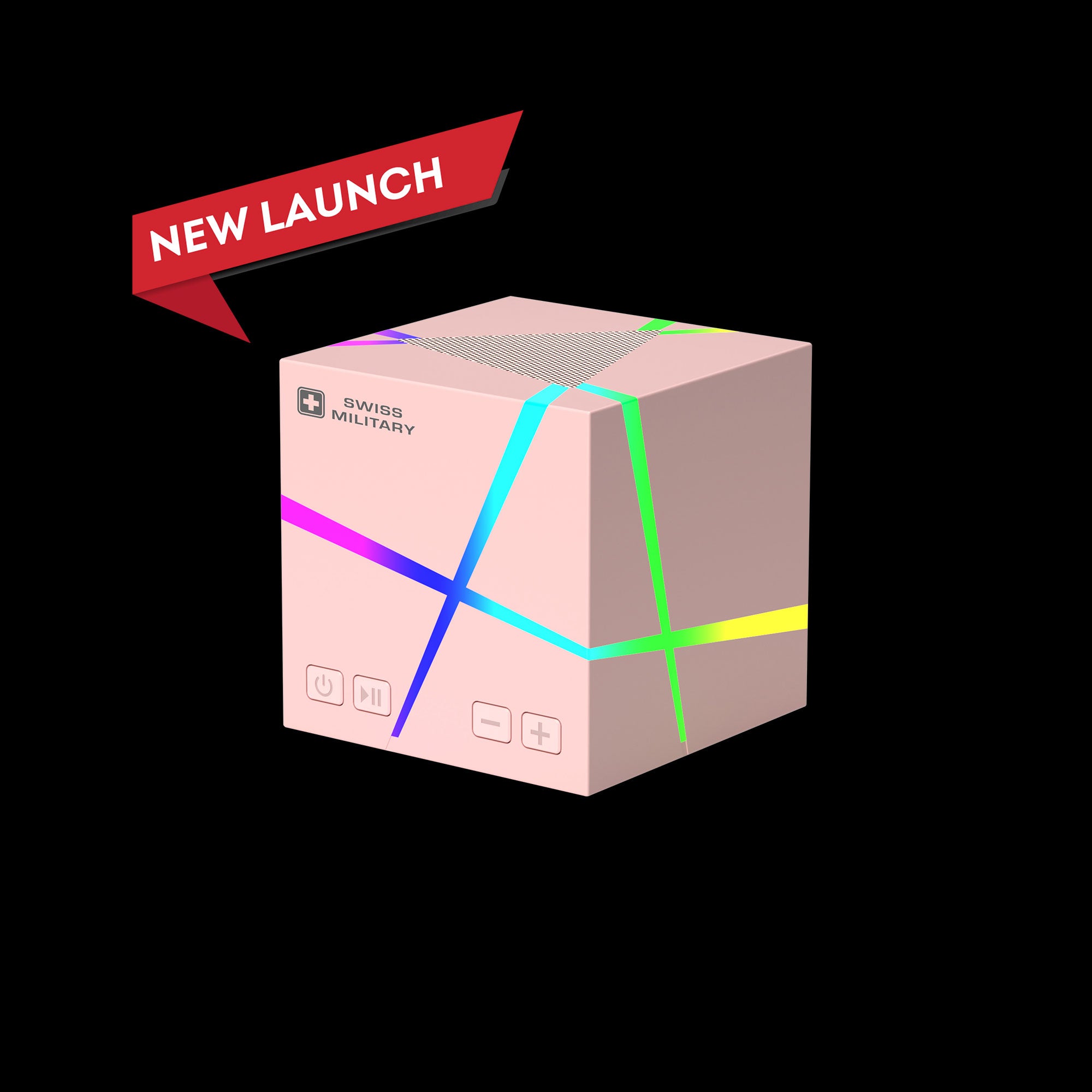 Ancha Cube Bluetooth Speaker - 6W, RGB Lighting, 3 Colors