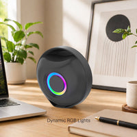 Ancha Q speaker — lifestyle shot showing portable size