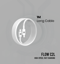 FLOW C2L+ 27W Type-C to Lightning Cable — 1 Meter, Fast Charge