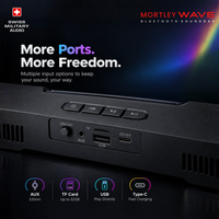 MORTLEY WAVE —  20W Bluetooth Soundbar with TWS & FM