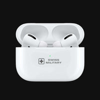 Swiss Military Audio Pods Pro Max Earbuds — Up to 20 hrs, BT 5.1, dynamic bass