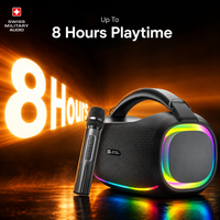 SM 40 PRO 40W Karaoke Bluetooth Party Speaker with Wireless Mic