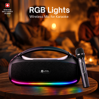 SM 40 PRO 40W Karaoke Bluetooth Party Speaker with Wireless Mic