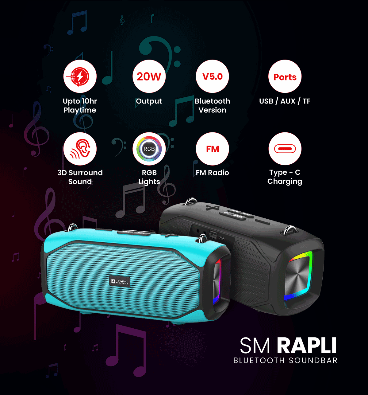 SM BT SPEAKER RAPLI