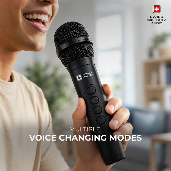 UPROAR Wireless Microphone — Handheld Karaoke Mic with Voice Changer & 20Hr Playtime