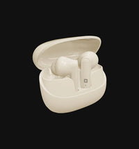Swiss Military Audio SWISS EARBUDS BLO PODS, white wireless earbuds with charging case, touch and voice control.